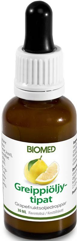 Greippiöljytipat 30 ml, Biomed